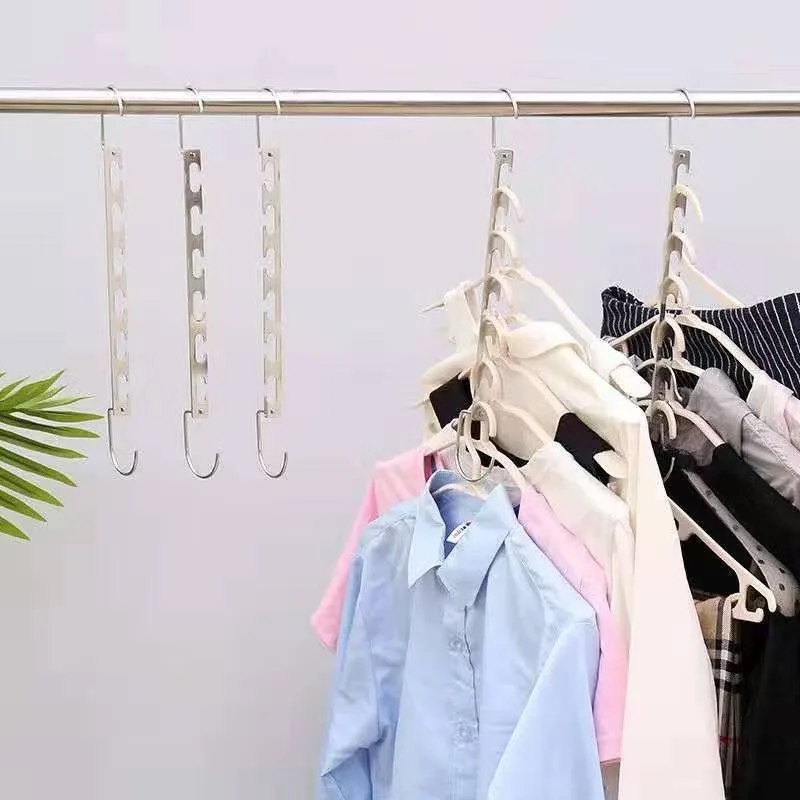 Space‑Saving Multi‑Layer Iron Clothes Hanger, Modern Minimalist Garment Holder, Household Closet Organizer For Clothing Storage