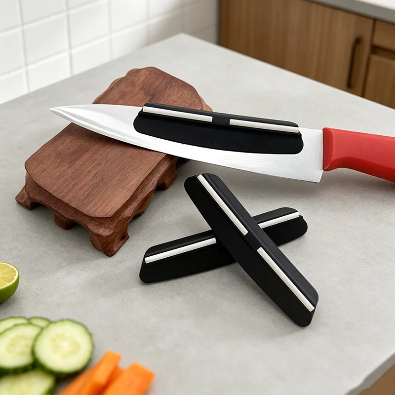 Knife Sharpening Angle Guide Clip Ceramic Rod 15 Degree Whetstone Oilstone Blade Sharpening Accessory