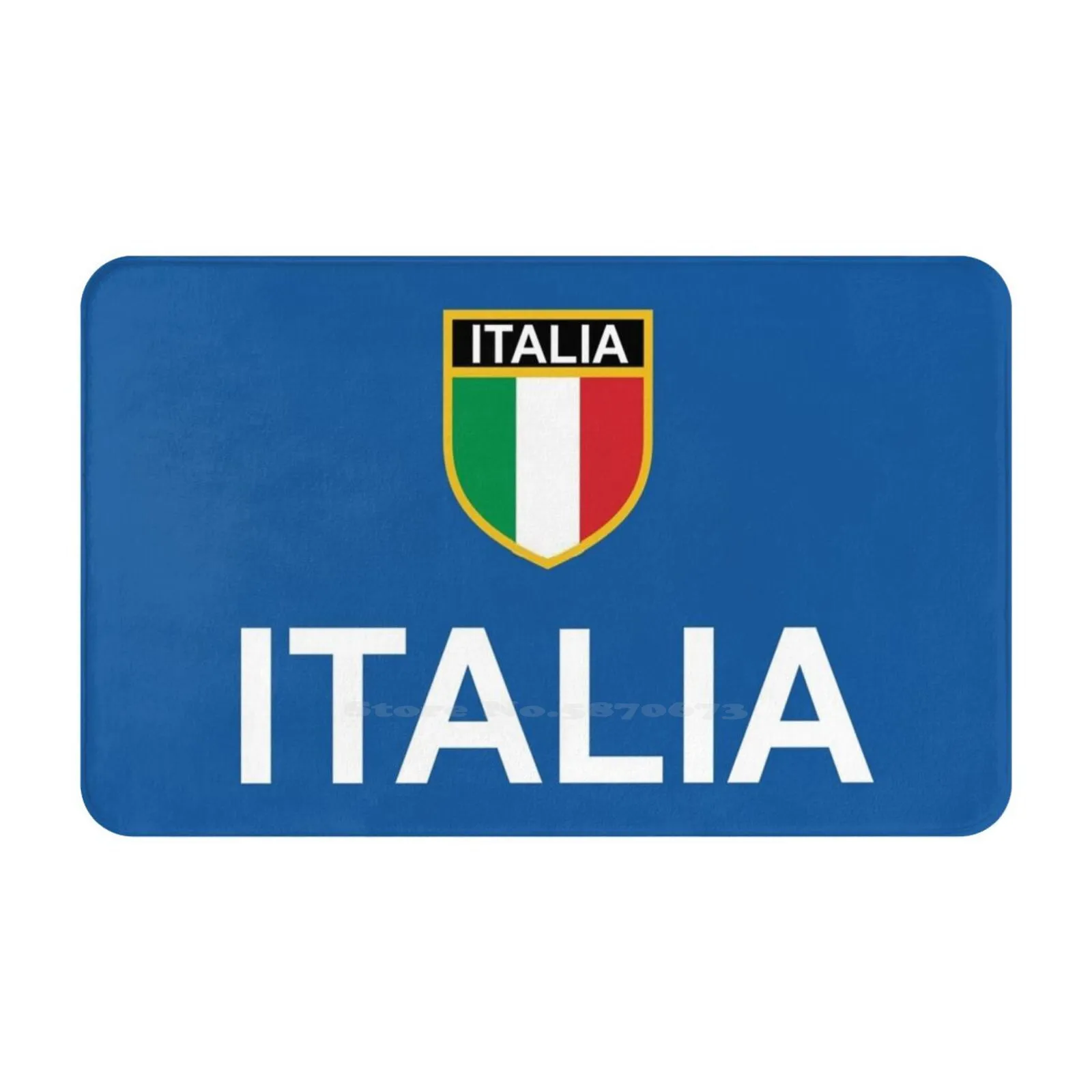 Italia Italy Italian Flag Scudetto Italian Fans Soft Foot Pad Room Goods Rug Carpet Italia Italy Italian Flag Scudetto Italian