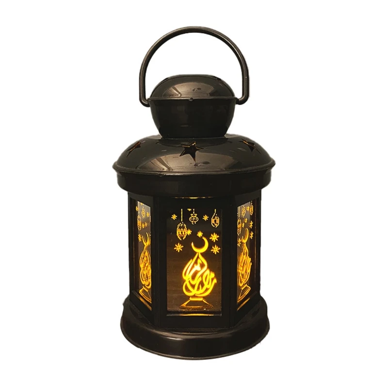 3D Acrylic Ramadan Lamp Night Light Bedroom Bedside Muslim Festival Table Lamp Muslim Party Hanging Decorations