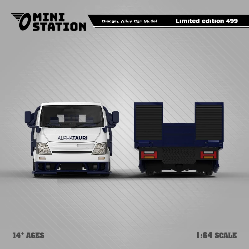 * Pré-encomenda * Mini Estação 1:64 Civic/Trailer H300 Modelo de carro em liga para coleção, exibição e presente