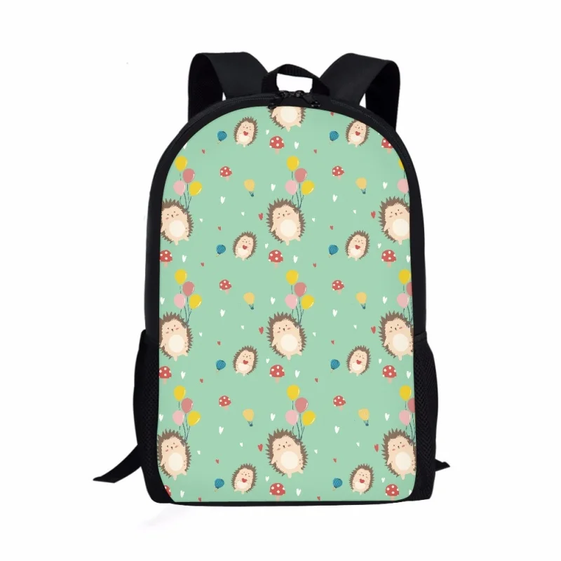 Cartoon Igel Muster Druck Studenten Schult asche Rucksack Kinder Schuljungen Mädchen Kinder Teenager Buch Tasche Reisetasche