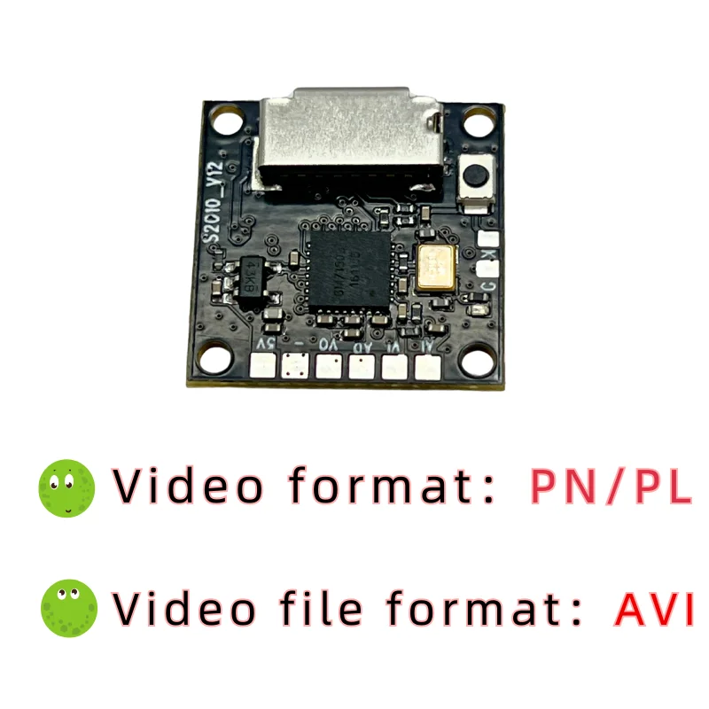 Os vídeos do módulo de gravação SLONWAKE MINI DVR podem ser relacionados com capacidade máxima de 64G TF para drones de asa fixa de fotografia aérea FPV.