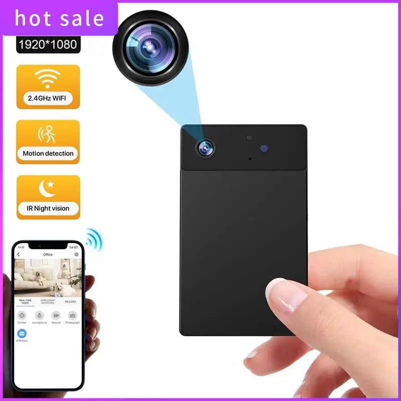 

Mini Home Security Camera Wireless HD 1080P - Night Vision, Private Monitoring Wifi Camera
