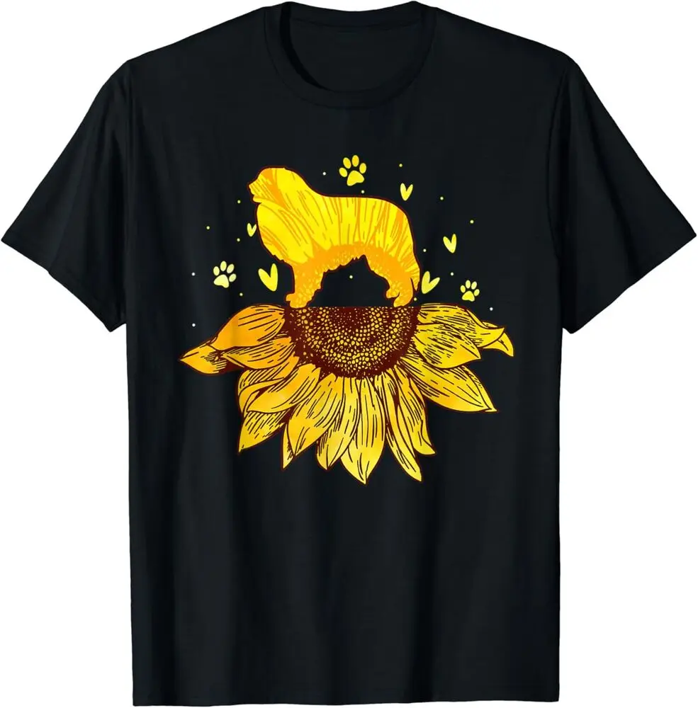 Great Pyrenees Sunflower For Dog Lover Gift Idea T-Shirt   Anime Graphic T-shirts for Men Clothing Women