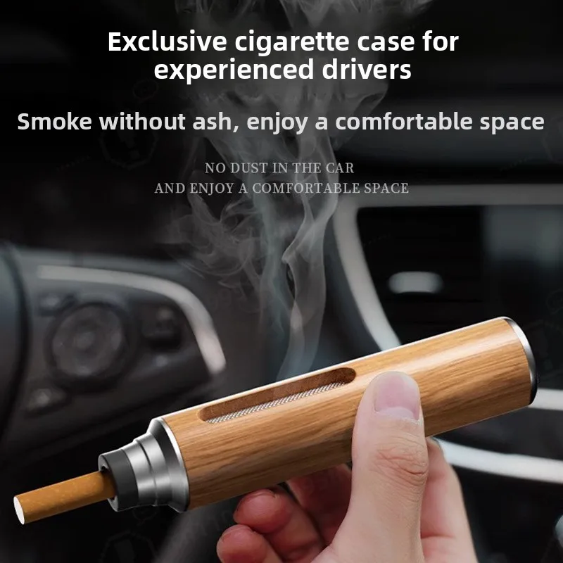 Car Ashtray, Bullet-free Design, Fly & Dust Proof, APP Control, Portable Car Interior Storage, for Drivers