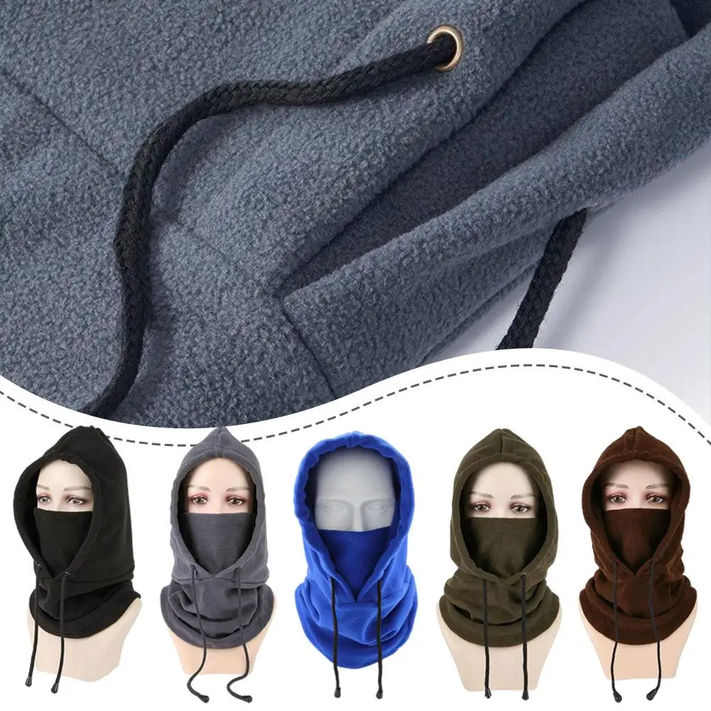 موضة القطبية الصوف النساء الرجال بالاكلافا الشتاء قبعة بيني دفئا يندبروف كامل الوجه قناع للتزلج قبعات الرجال الأوشحة الأوشحة
