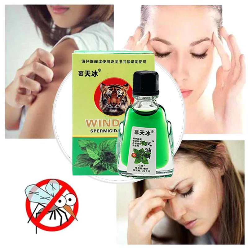 ZB Fengyoujing Pure Essential Mint Oil Tiger Balm Refreshing Liquid Repel Mosquitoes And Relieve Itching Headache Dizziness Cure