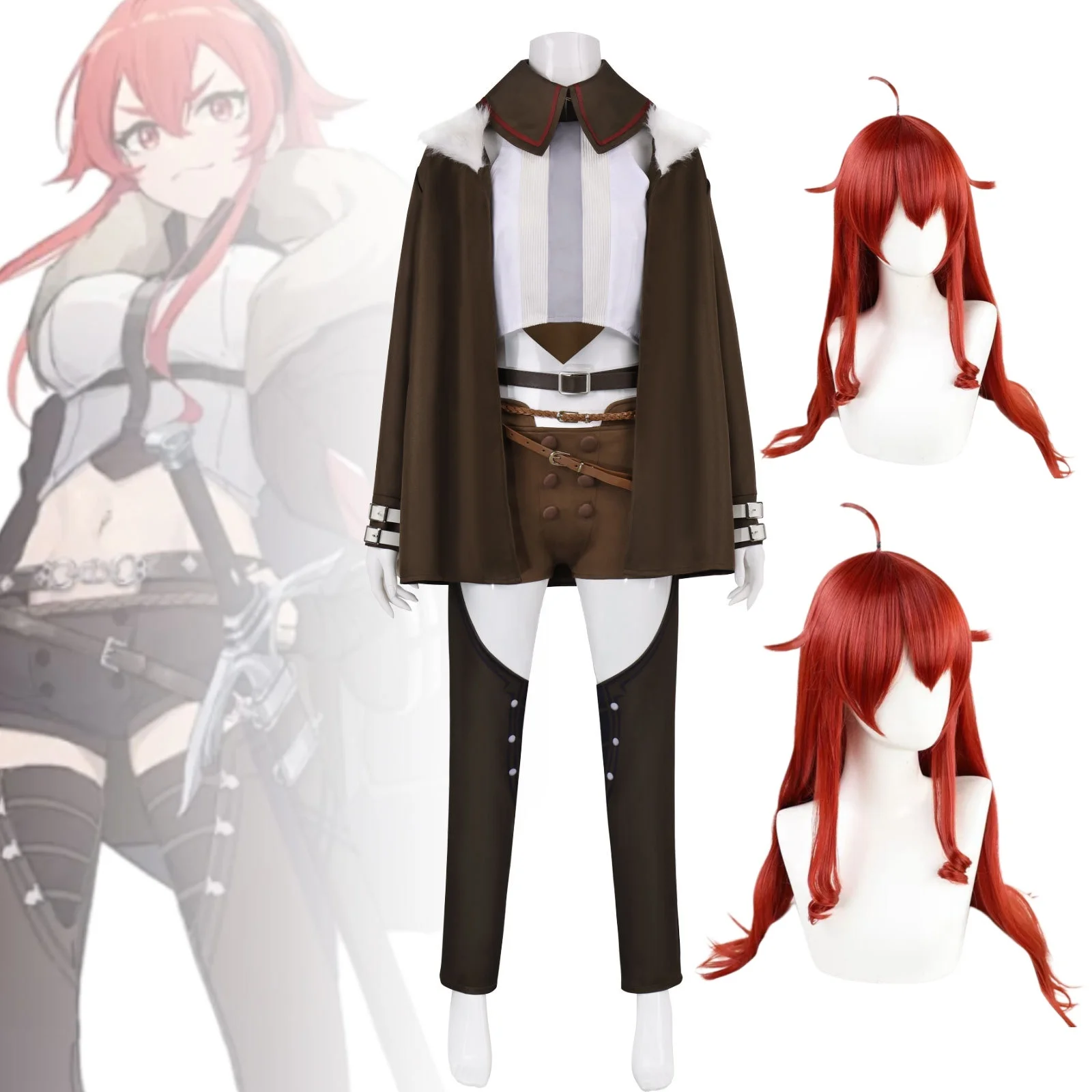 

Mushoku Tensei Eris Boreas Greyrat Cosplay Costume Wig Set