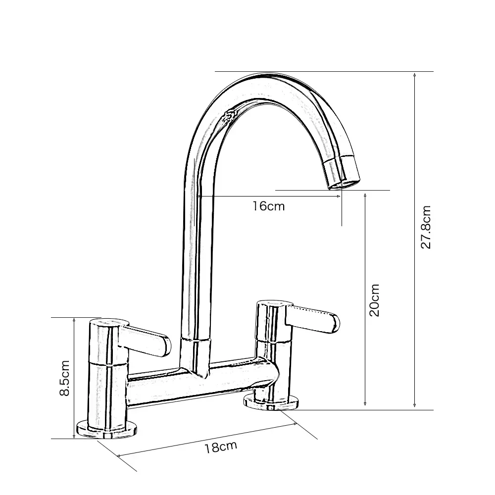 Schwarzes Waschbecken Wasserhahn Bad Waschbecken Waschbecken Wasser mischer Wasserhahn heißes kaltes Wasser Waschbecken Waschbecken Wasserhahn Küchen deck montiert Wasserhahn Zubehör