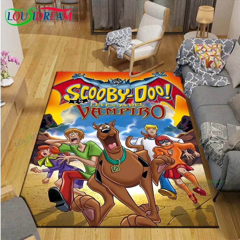 Fashion Cartoon SS-Scoobyy-YY Printed  Carpets Living Room Anti-Skid Area Rug Kids Bedroom Mats Yoga Mat Large Carpet Decor