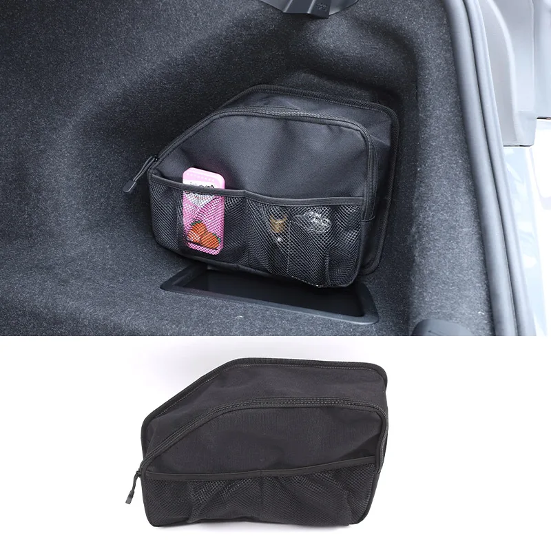 For BMW 5 Series G60 2024 cloth Black Car Trunk Storage Bag Multifunctional Storage Bag Car Interior Accessories