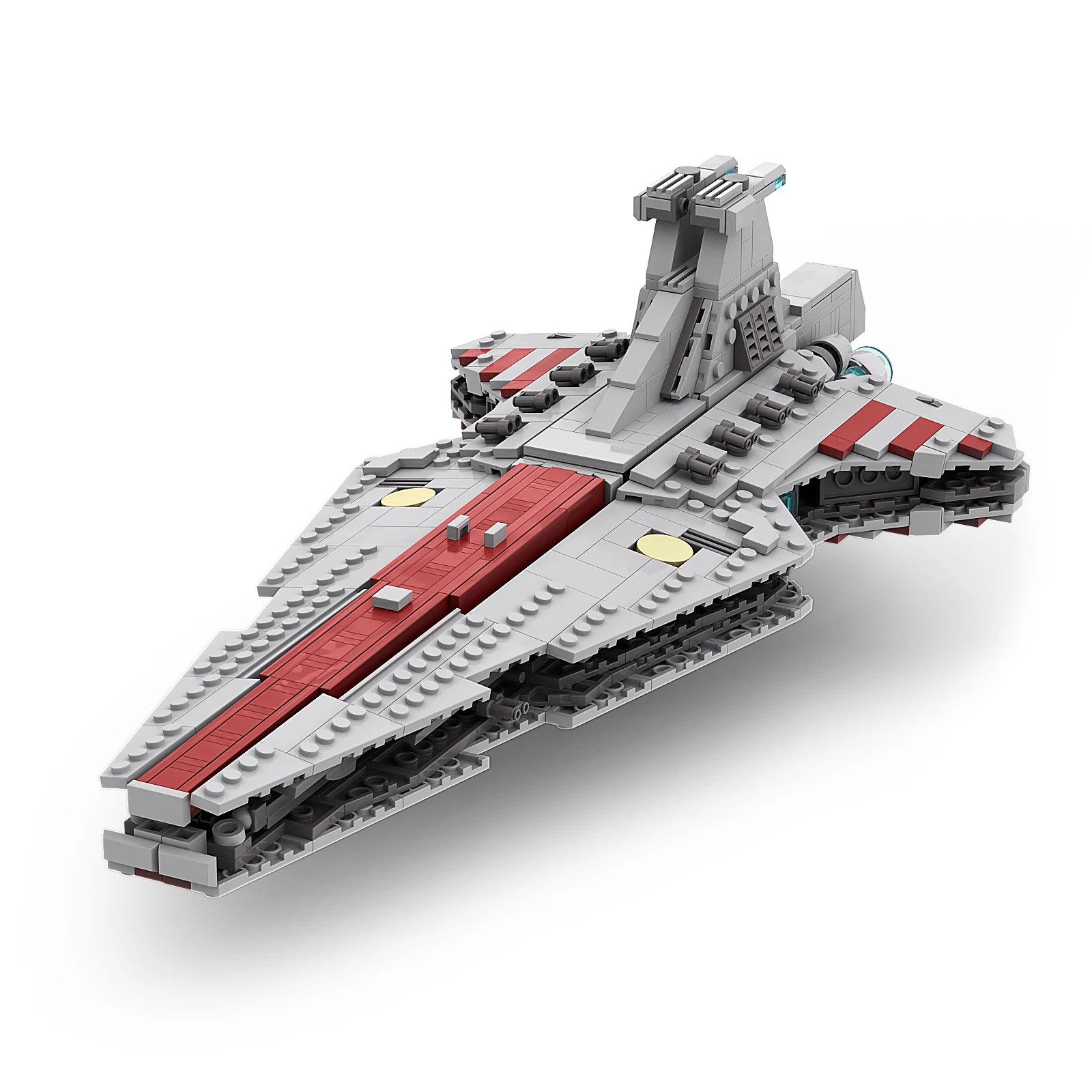 Moc Space Star Destroyer Building Blocks UCS Micro Venator Class Republic Attack Space Ship Model Bricks Gifts for Kids