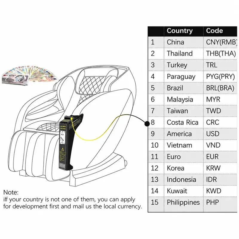 Commercial Shared Scan Code Coin Operated Massage Chair Space Capsule for Shopping Mall Home Automatic Whole Body Export
