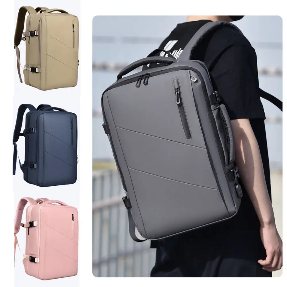 

Fashion Lightweight Travel Backpack Large Capacity Waterproof Business Rucksack Scalable Shoulders Bag For Women Man