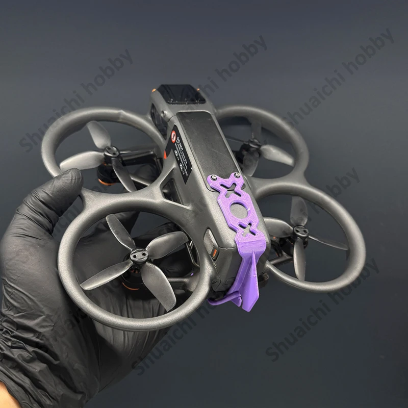 1Set Short Hollow-out/Color-Blocking Style Rear Spoiler Battery Securing Clamp Soft TPU Tail Wing Parts for DJI Neo2 RC Drone