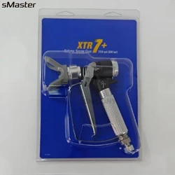 sMaster XTR5 XTR6 XTR7 Airless Spray Gun for 500Bar Spraying Paint Jobs Round Handle 4-Finger Trigger No Tip Protective Coatings