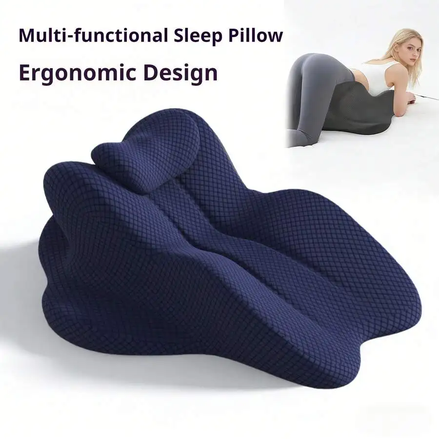 Multi-Purpose Breathable Nap Pillow - Suitable For Office, Campus, And Car Naps, Provides Neck And Shoulder Comfort To Relieve F