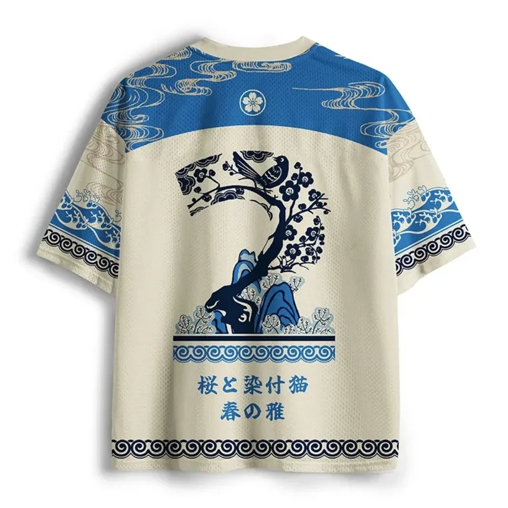 Cherry Cat Picture Frame 3D Print Men Women V-neck T-Shirt Comfort Breathable Quick-Dry Outdoor Sports Y2K Parent-Child Clothing