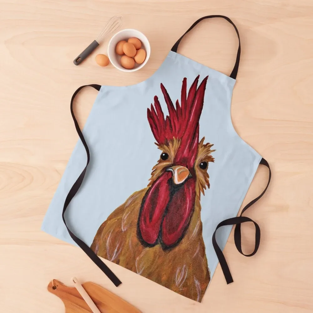 Rooster, Happy Chicken Apron Goods For Home And Kitchen Trim Cloth Apron