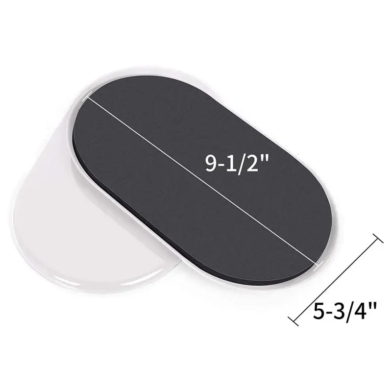 

AB46-Reusable Large Furniture Movers Sliders 9-1/2" Oval Moving Pad Protectors-8-Pack For Carpet And Hardwood Floors