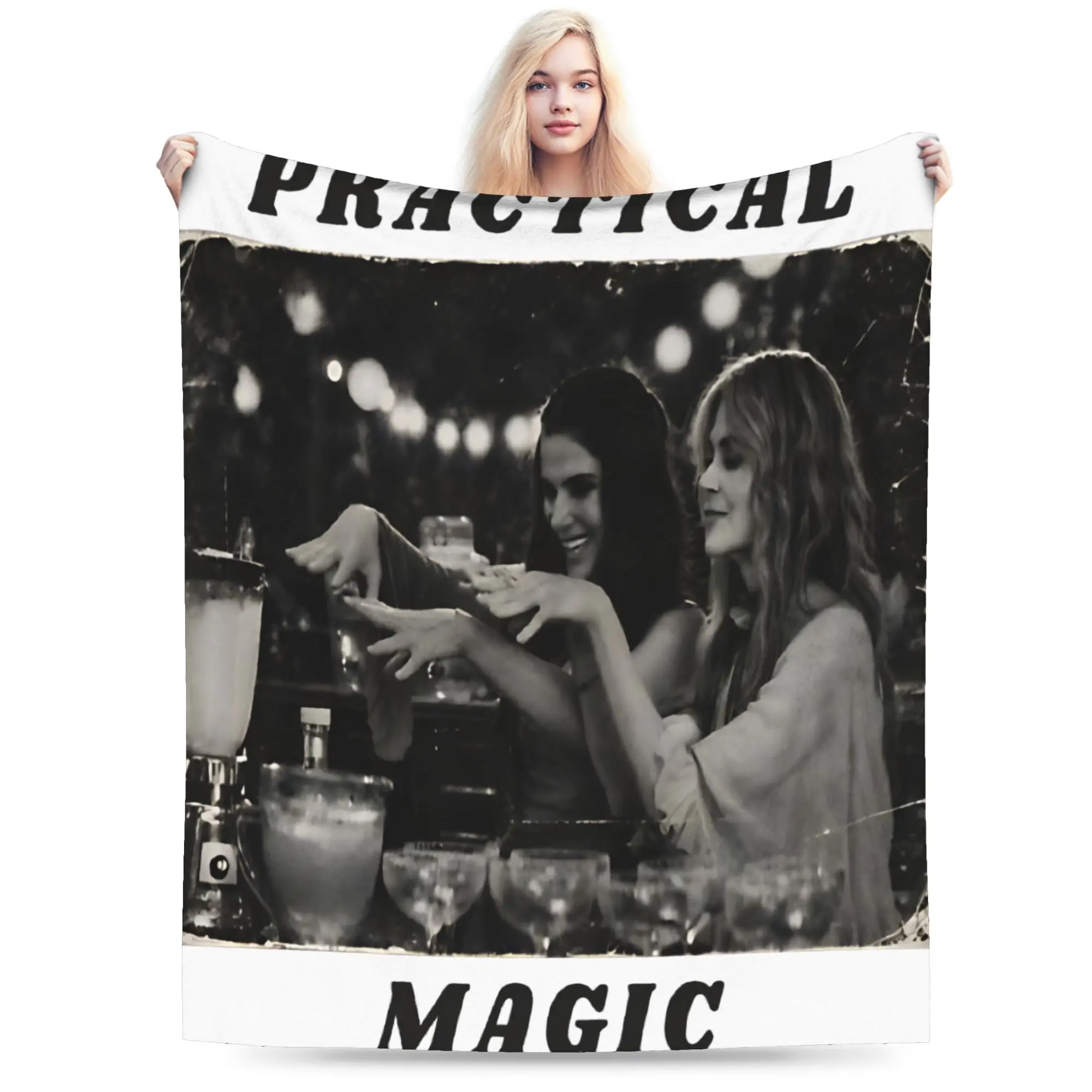 Comfortable Practical Magic Witchy Witchcraft Halloween Vintage Blanket Accessories Bed Decorative  Throw Blankets