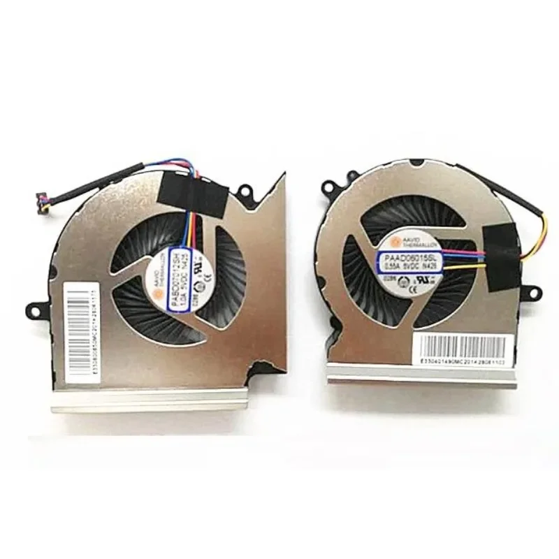 Original New CPU GPU Fan For For MSI GL65 GE65 GP65 WE65 PABD07012SH N425 PAAD06015SL N426 Laptop Cooling Fan