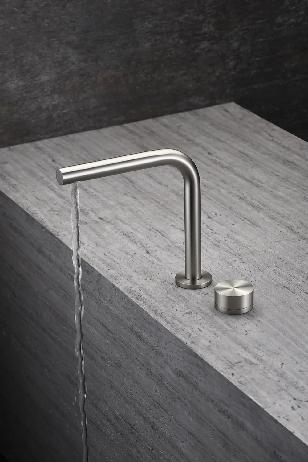 

Brass 2 Hole Bathroom Basin Faucet Rotating Widespread Grey/Nickel/Chrome Hot & Cold Mixer Sink Tap for Bathroom