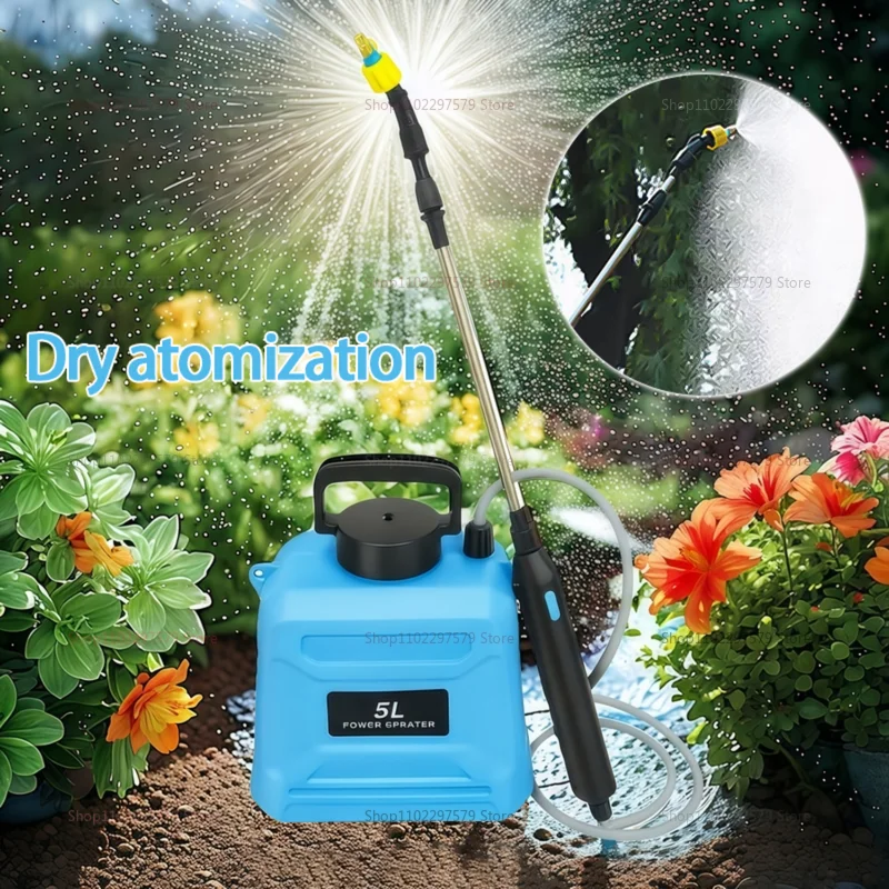 5-Liter Backpack Electric Agricultural Sprayer High Pressure Disinfection Pesticide Spray for Farm Garden Irrigation