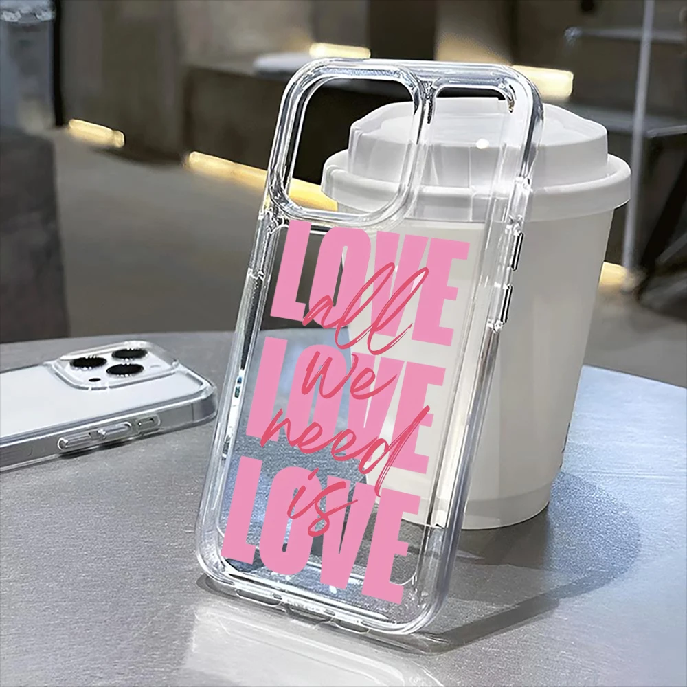 

love clear phone case for iPhone17 17ProMax 17Pro 17Air 16ProMax 16Pro 16Plus 16 15ProMax 15Pro 15 13 13Pro 14 12 11ProMax Plus