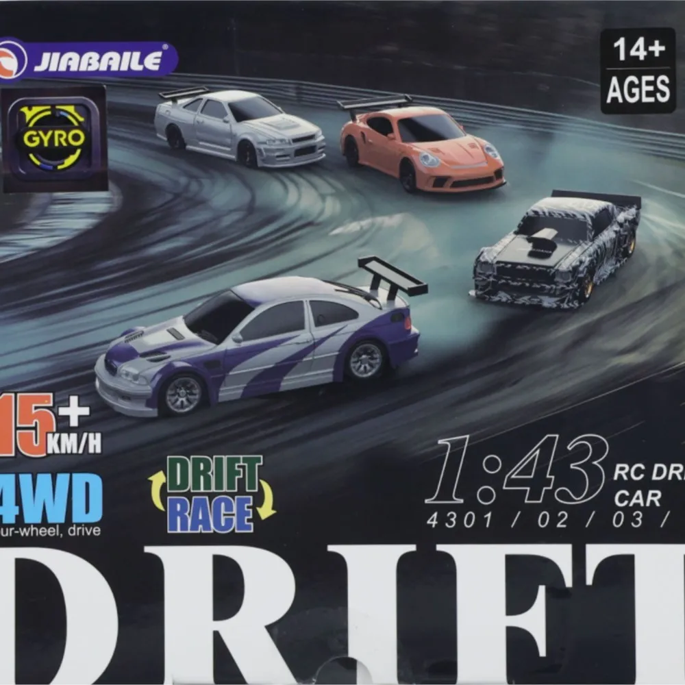 1/43 RTR Upgrade Gyro Mini Toys 4WD RC Speed Car 2.4G Remote Control Racing Drifting Car Four-wheel Drive High Speed Model Gifts