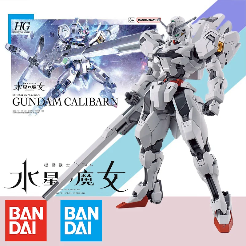 

Bandai оригинальная модель HG 1/144 Реальная Модель ведьмы из Mercury Calibarn экшн-фигурка Сборная модель комплект Робот игрушка подарок