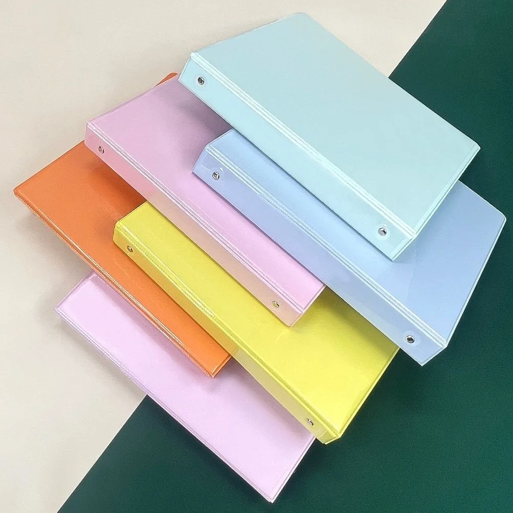 Portable A4 Loose Leaf Folder Expandable Pockets No Inner Page 3 Hole Binder Storage Folder Office