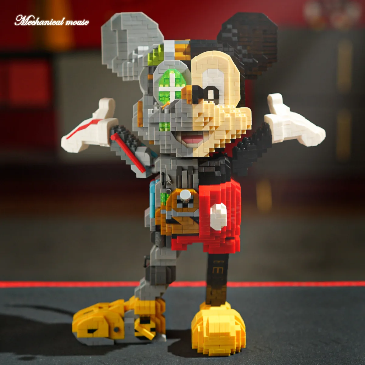 Nova Disney série Mickey Minnie Donald Duck modelo blocos de construção de micro partículas montados brinquedos de decoração de presente infantil