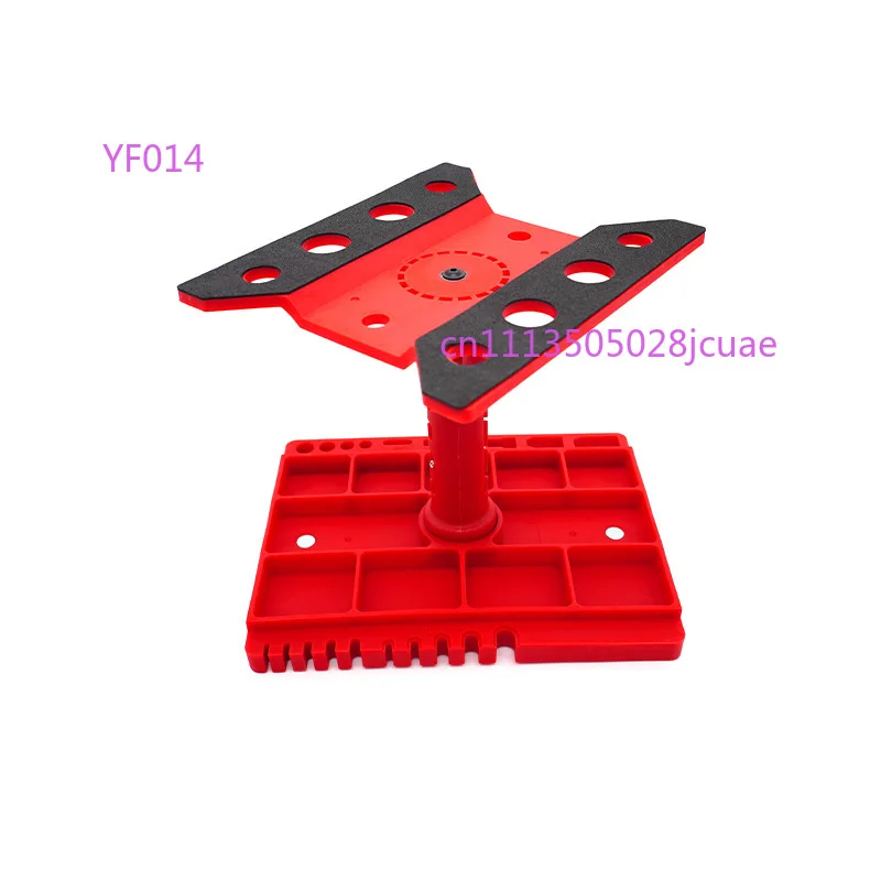 Repair Table 360° Rotatable Height Adjustable Alloy Workstation with Repair Ruler for 1/8 1/10 1/12 Crawler Car