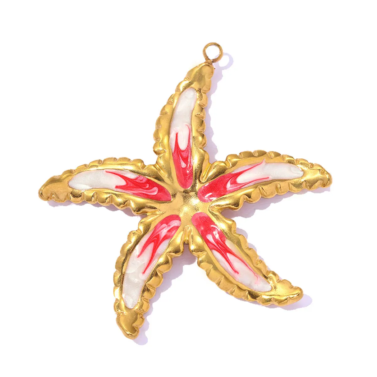 3pcs/Lot Fashion Stainless Steel Abalone Shell Flower DIY Earring Charms Starfish Necklace Pendants Woman Seal Fish Wholesale - view 3