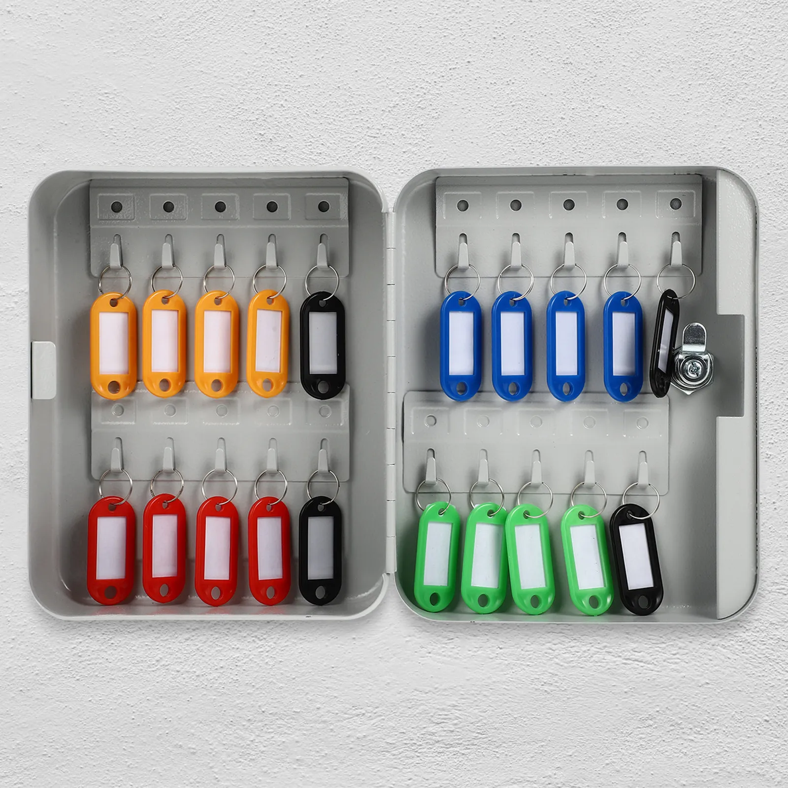 Sturdy Steel Key Lock Box Wall Mount Designed for Long Term Use Wear Resistant Key Management Security