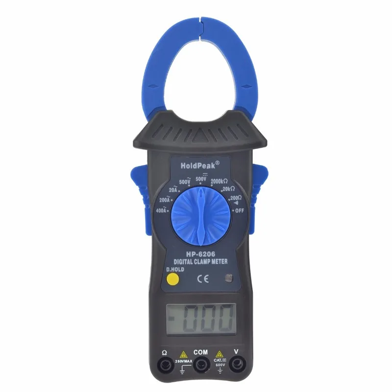 

Digital Clamp Meter HP-6206 Multimeter 1999 counts Backlight 200A AC Current AC/DC Voltage Multimeter Voltmeter Ammeter Tester