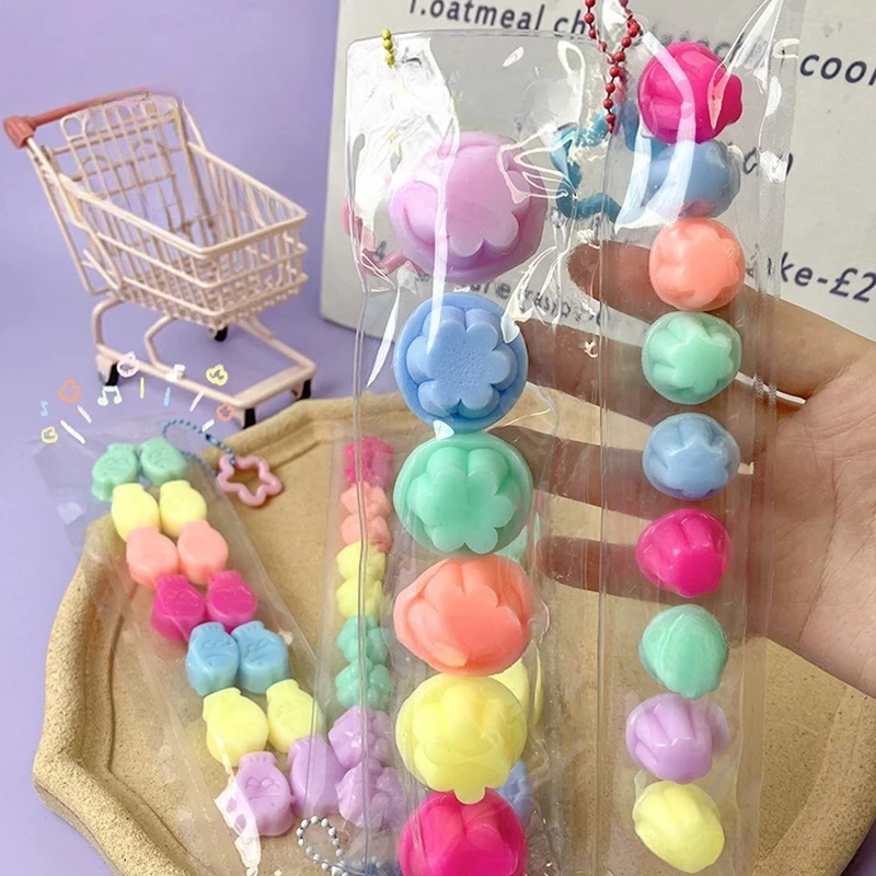 Kawaii Taiyaki Cat Paw Squishy Fidget Toy Cute Cartoon Soft Mochi Squeeze Toys Stress Relief Vent Toy For Adults Children Gifts