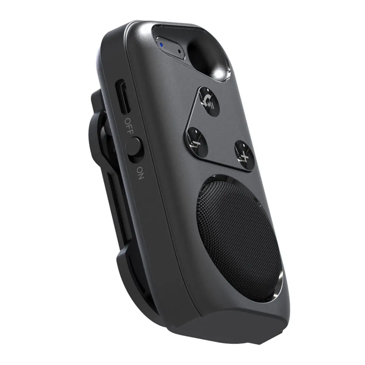 popop Portable Bluetooth Speaker Wearable Camp Speaker with Built-in Strap Clip-on Design for Outdoor Travel Hiking Cycling