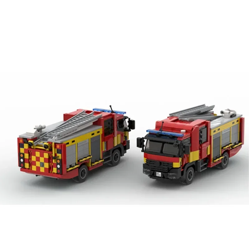 

MOC-81514 Truck City Fire Brigade Rescue Vehicle 1036pcs Kids Building Block Toy DIY Christmas Gift Birthday Present