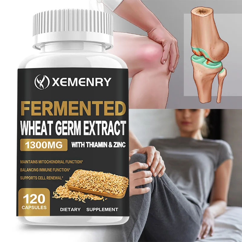 

Fermented Wheat Germ Extract Capsules - for Healthy Aging, Cell Renewal, Anti-aging, Enhance Immunity