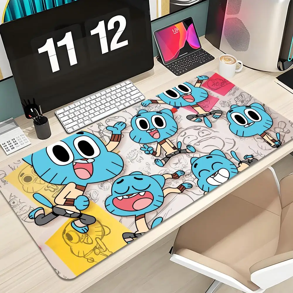 

The Amazing World Gumball Mouse Pad Keyboard Mousepad lauge 1200X600 mm Desk Mat PC Gamer Office Carpet Home Table pad