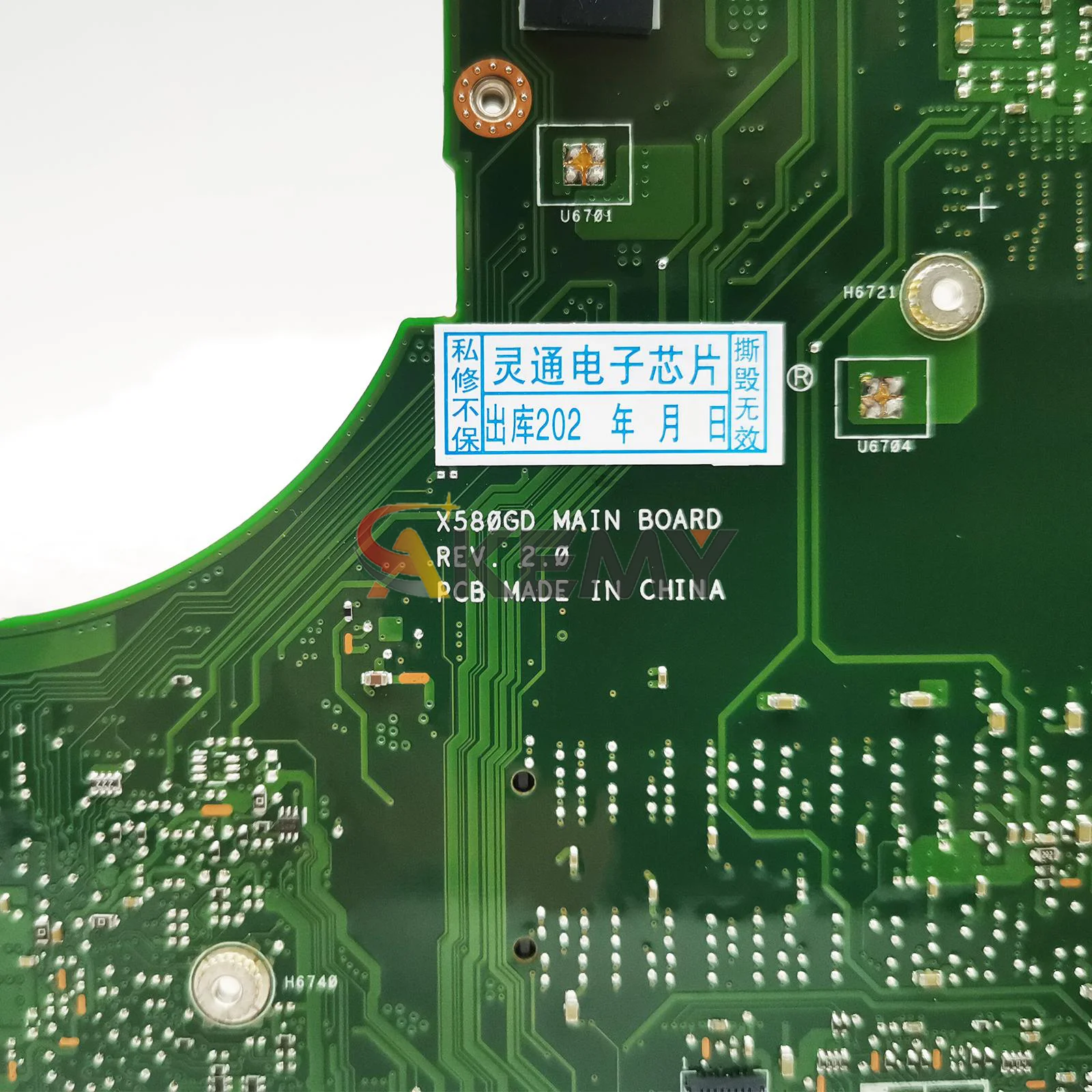 X580gd placa-mãe do portátil para asus vivobook n580g x580gd m580g nx580g x580g notebook mainboard com i5 i7 i9 cpu 112% testes ok