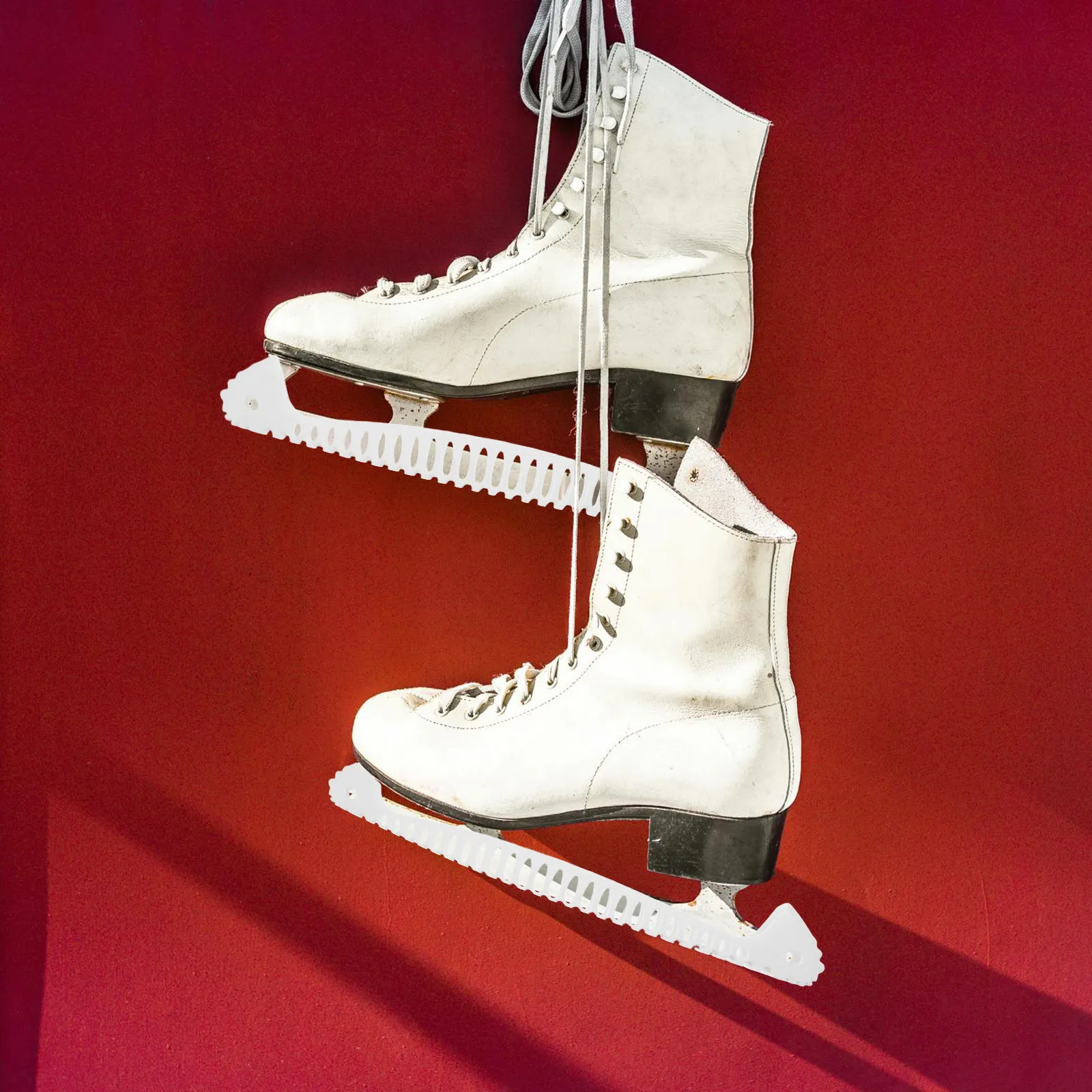 

1Pair Protective Ice Skate Blade Guards Stretchable Covers for All Skates Anti Scratch Chip Oxidation Protection Quick Access