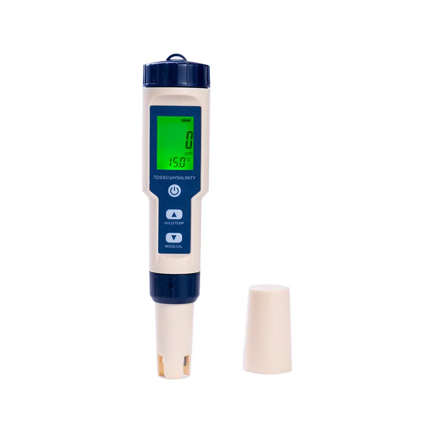 New pH meter pH pen TDS conductivity salinity meter temperature five-in-one water quality test pen