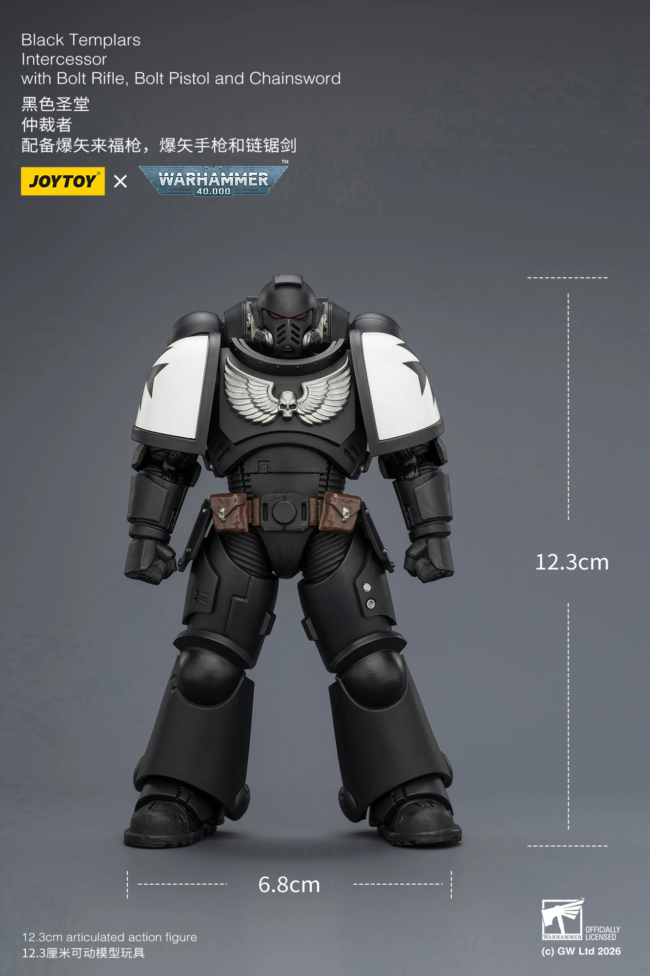 [AUF LAGER] JOYTOY Warhammer 40K 1/18 Actionfigur Intercessor mit Bolzenschrotflinte, Bolzenpistole und Kettenschwert 10 Stück Anime-Modell – Detail 16