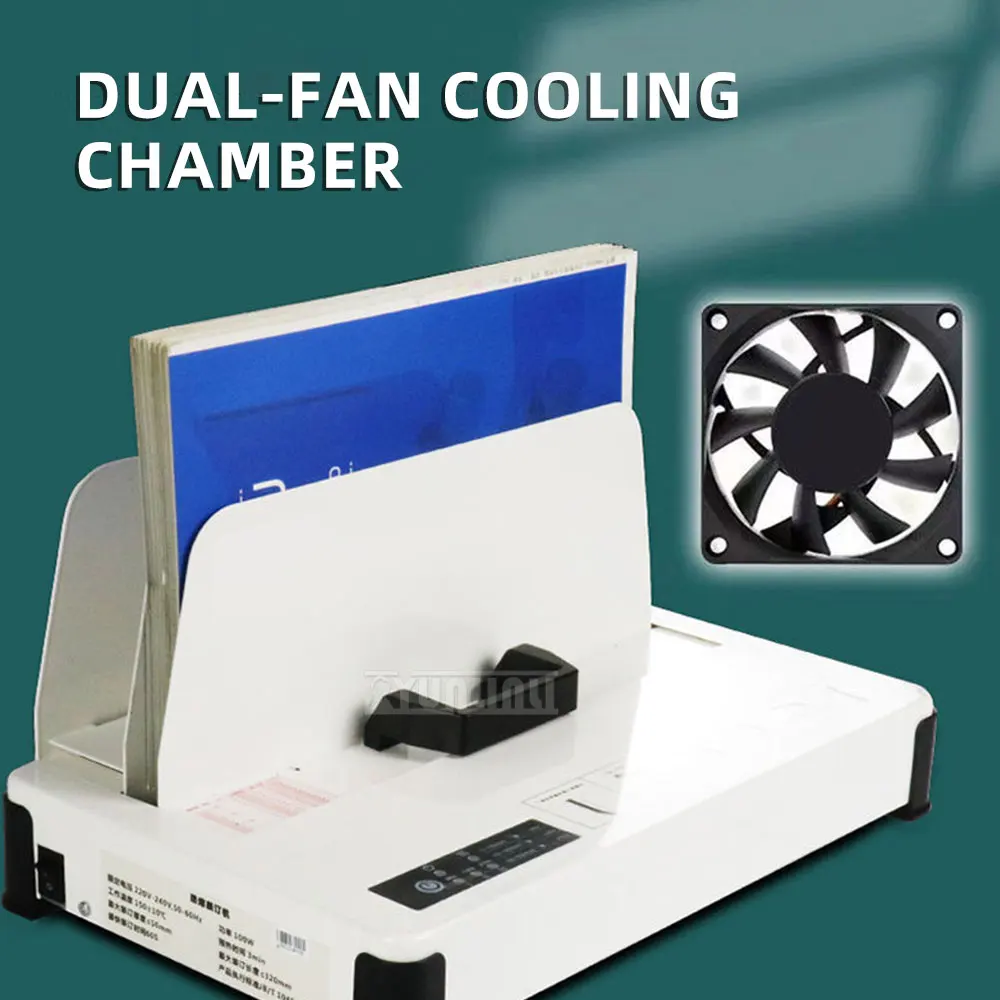 Hot Melt Envelope Binder, Contract Binding Machine, Small Electric Binder for Vouchers & Invoices