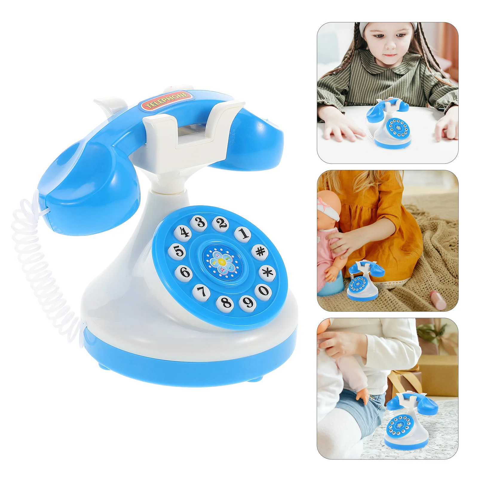 

Mini Telephone Toy Fake Phones Educational Cell Pretend Simulated Model Miniature Toys for Dollhouse Smartphones