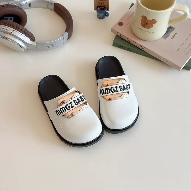 

2025 Children Leather Shoes for Girls Summer New Fashion Korean Style Soft Bottom Anti-slippery Versatile Princess Casual Shoes